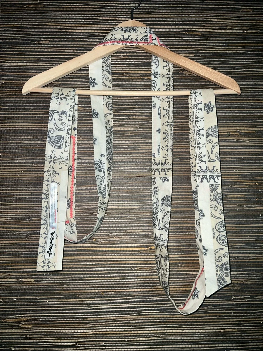 Free People Bandana Stitched Wrap Belt O/S Boho Sash western